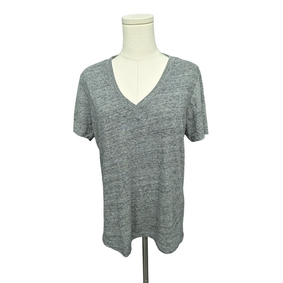 MARINE LAYER XL Top Tshirt Tee Heather Gray Vneck Short Sleeve Basic - Picture 1 of 6